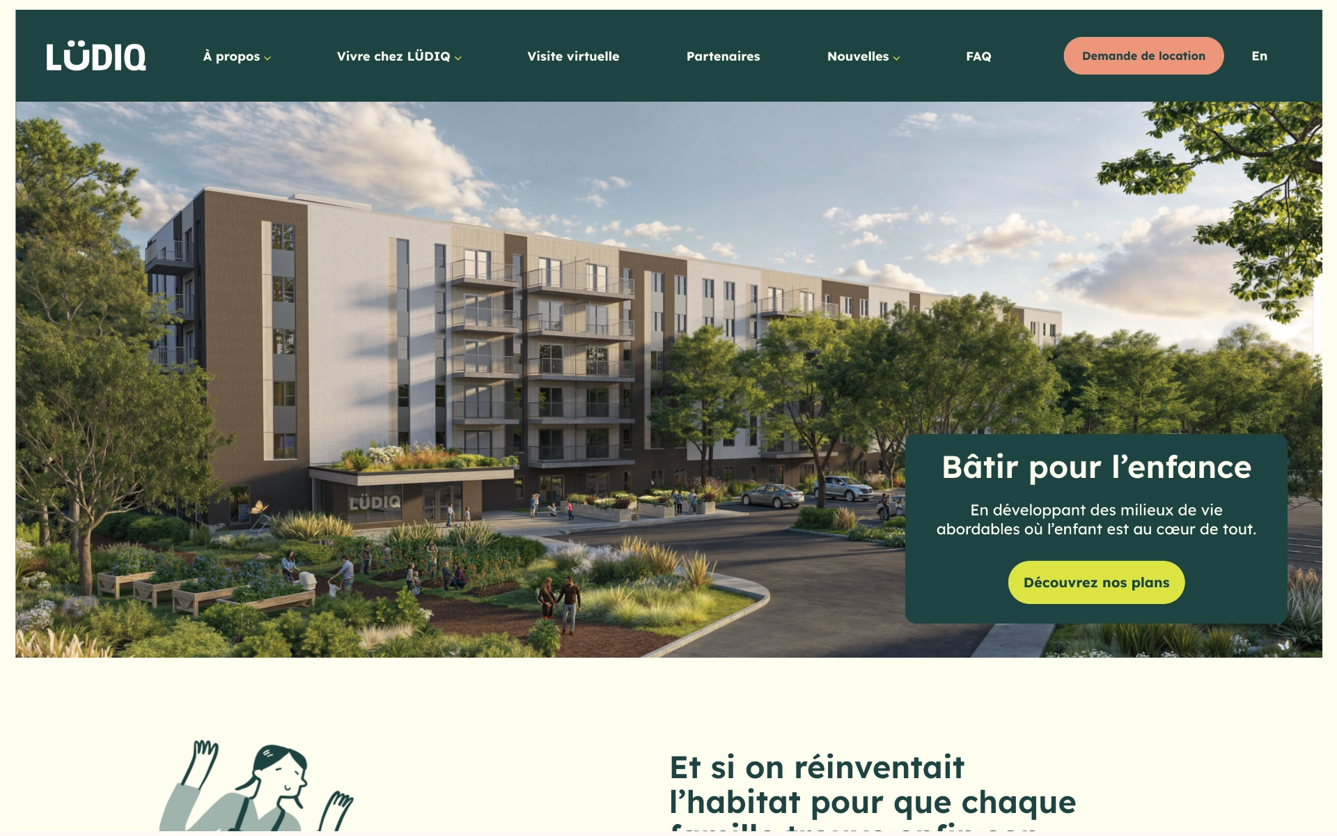 Page d'accueil projet Ludiq