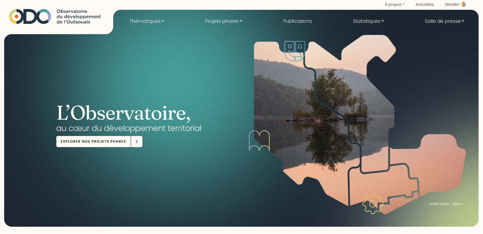 Page d'accueil projet Polarka